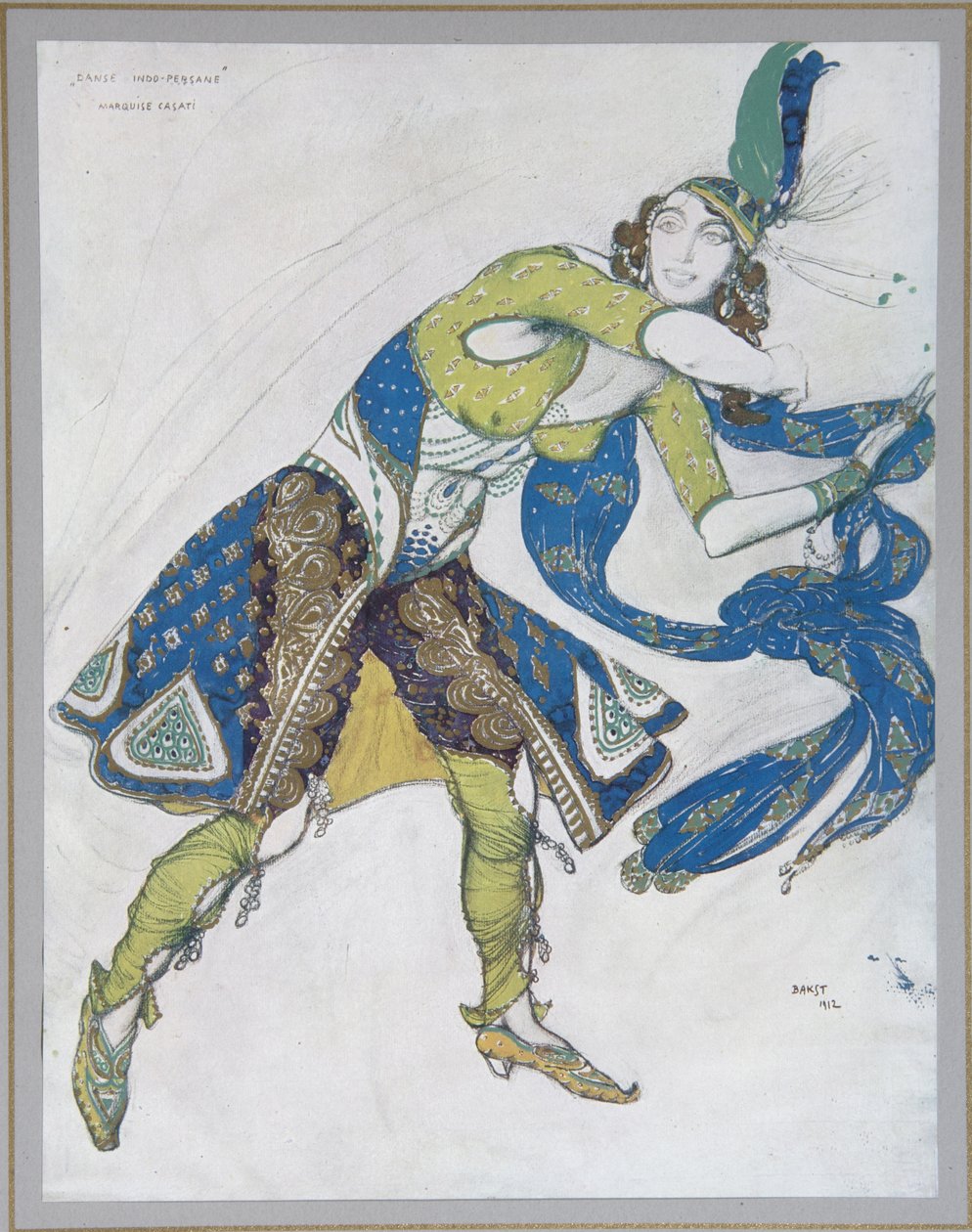 Indiai tánc Casati márciusiasa, 1912 alkotó: Leon Bakst