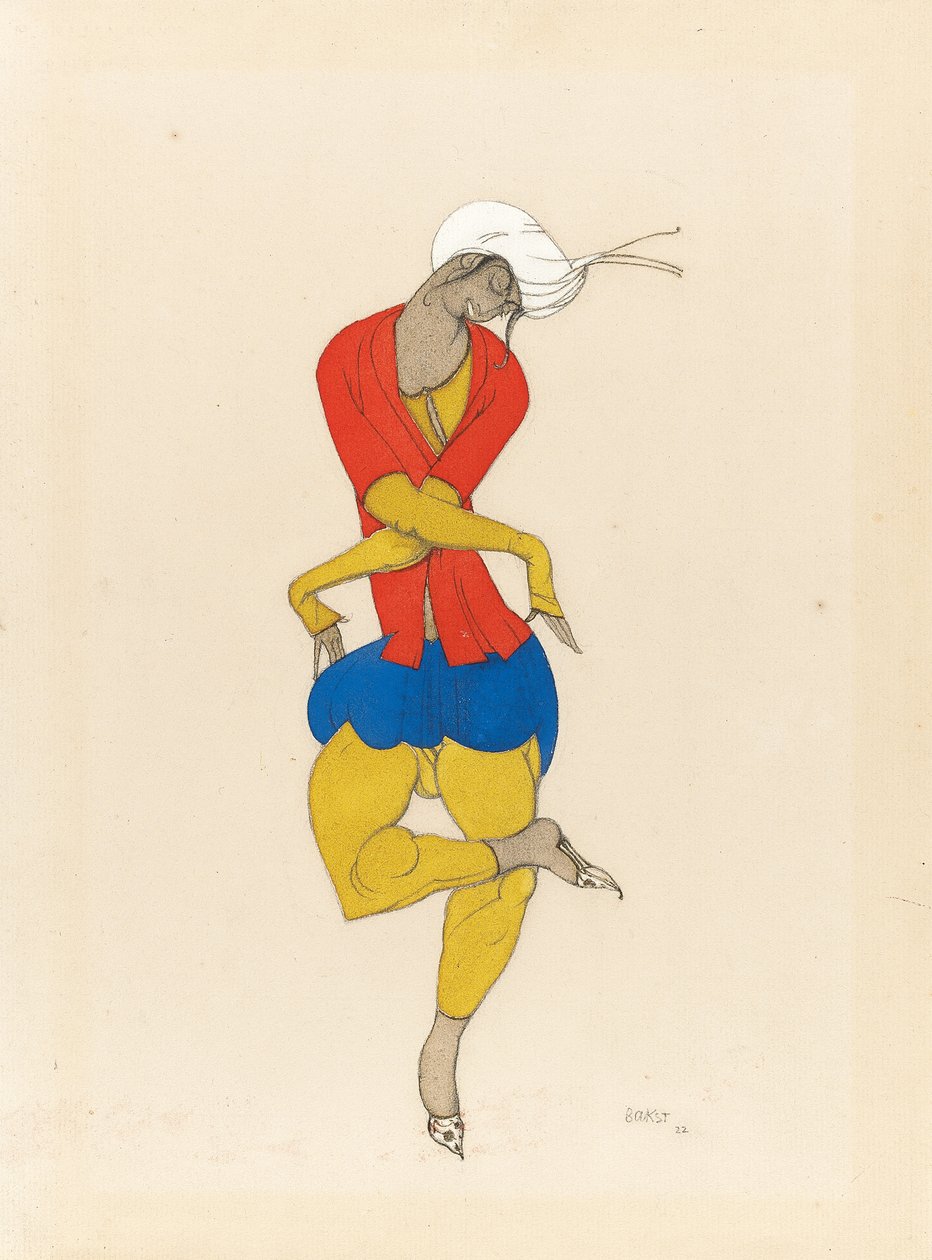 Maria Kuznetsova, az "L"Adoration jelmezterve, 1922 alkotó: Leon Bakst