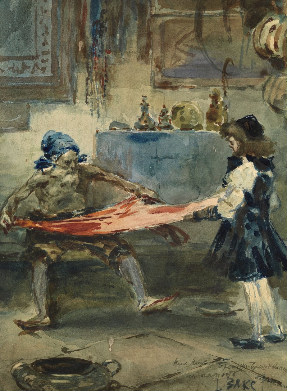 Keleti jelenet alkotó: Leon Bakst