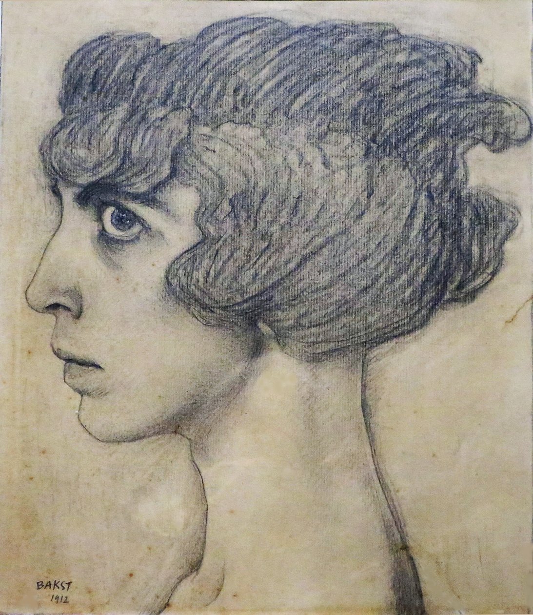 Marchesa Luisa Casati portréja, 1912. alkotó: Leon Bakst
