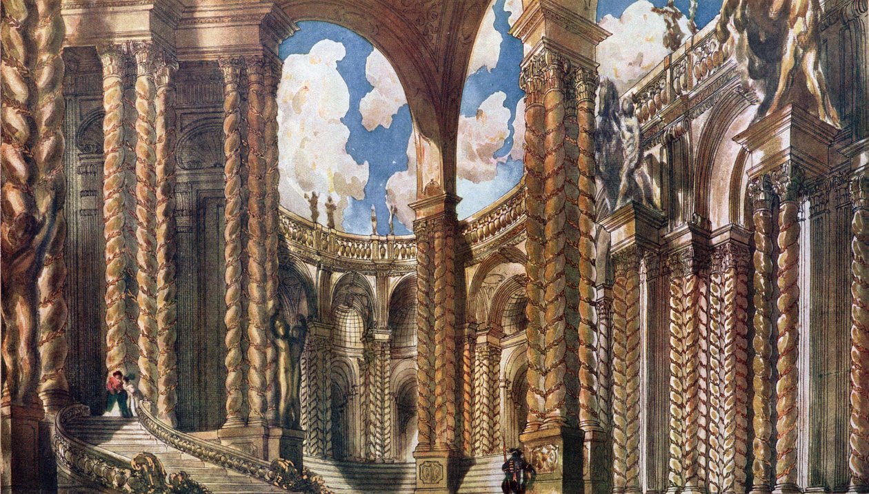 Díszlettervek a Jegyeshez, Csipkerózsika, 1921 alkotó: Leon Bakst