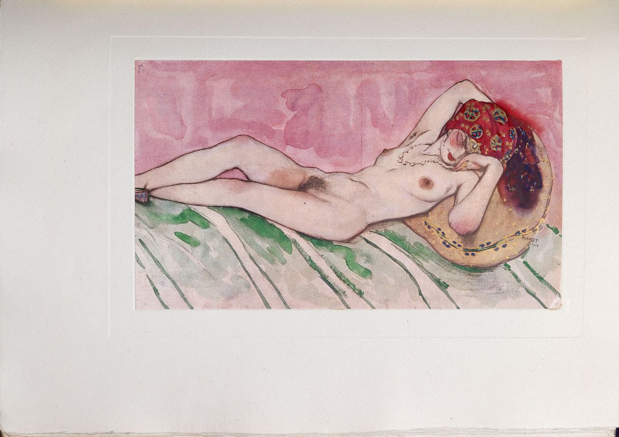 Alvó szultánok felesége, 1916 alkotó: Leon Bakst