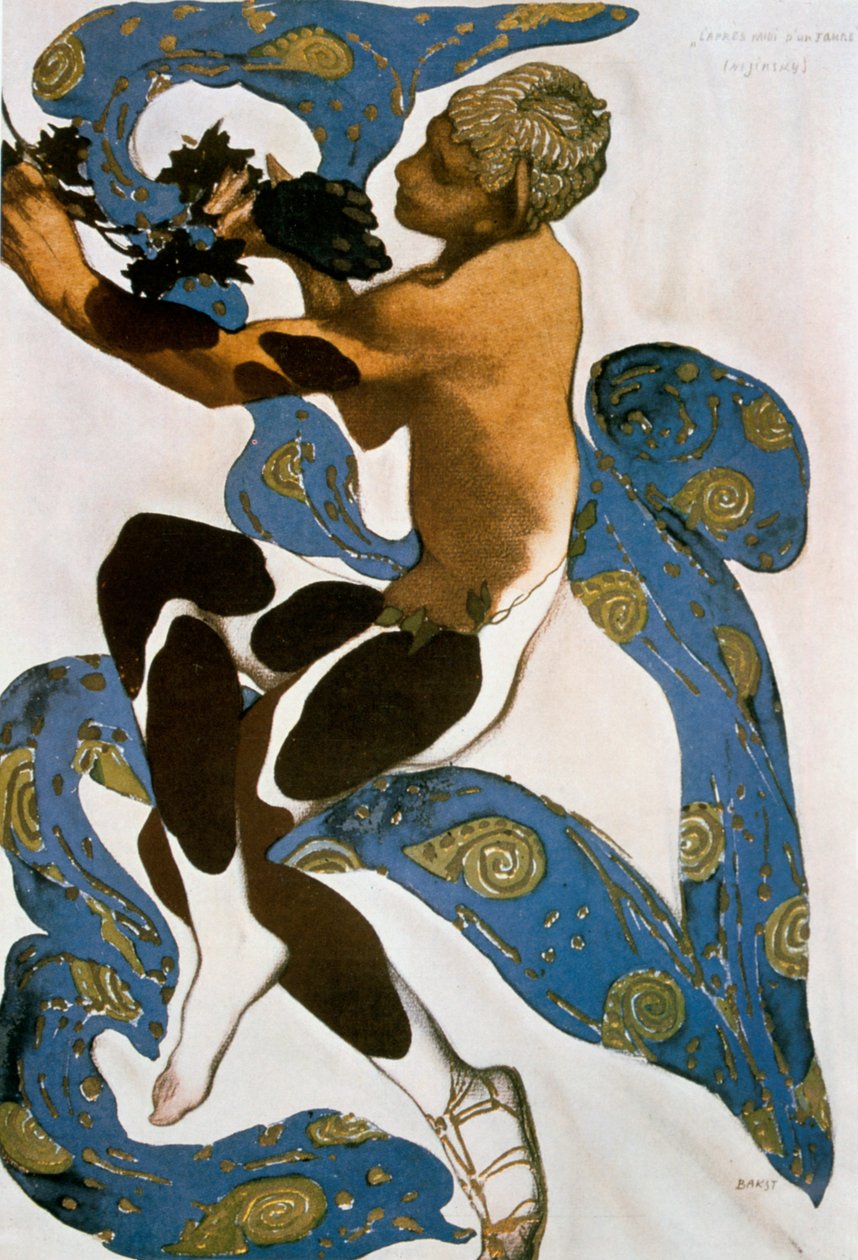 A Faun Nijinsky, a Ballets Russes jelmezterve, 1912. alkotó: Leon Bakst