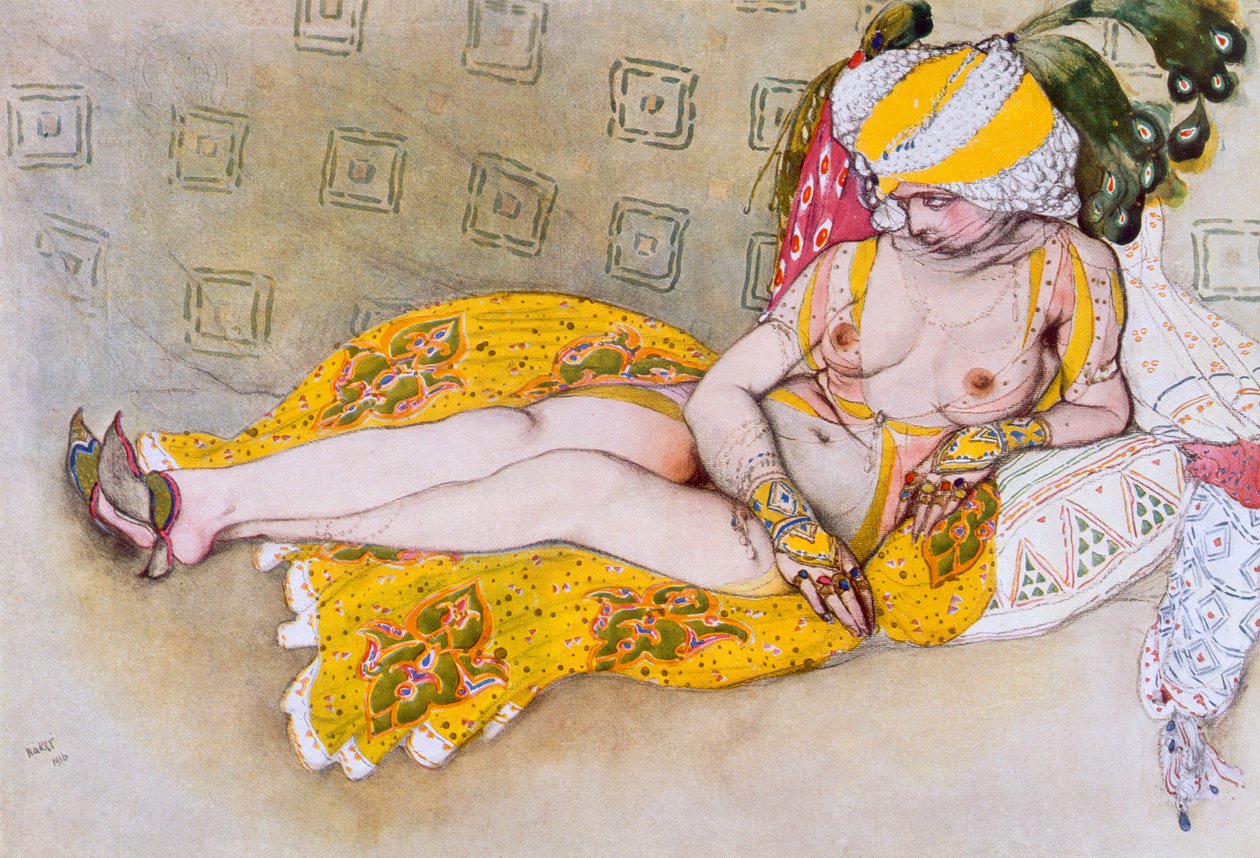 A sárga szultána, 1916. alkotó: Leon Bakst