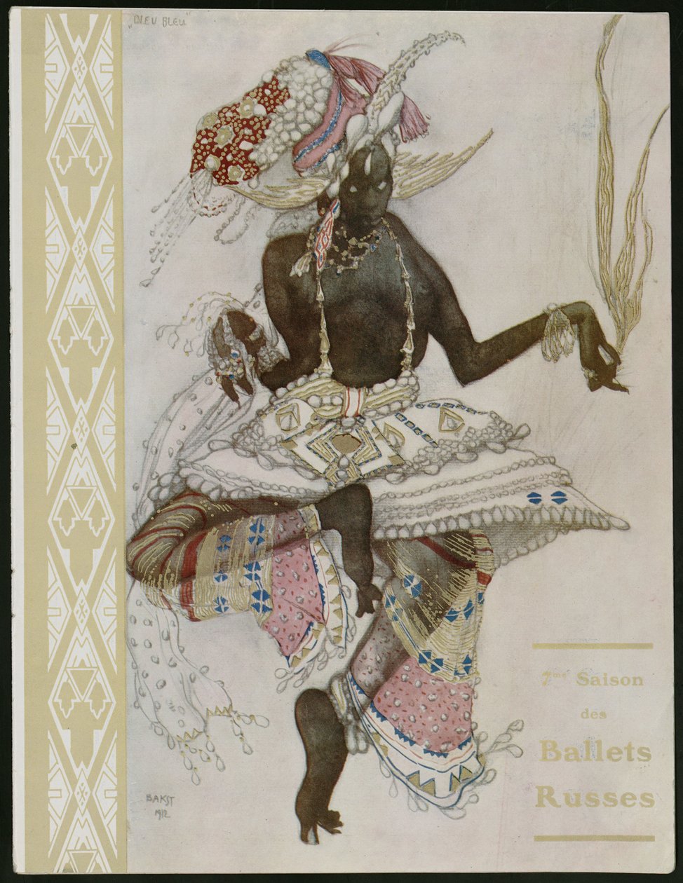 A Ballets Russes emlékműsorának címlapja alkotó: Leon Bakst