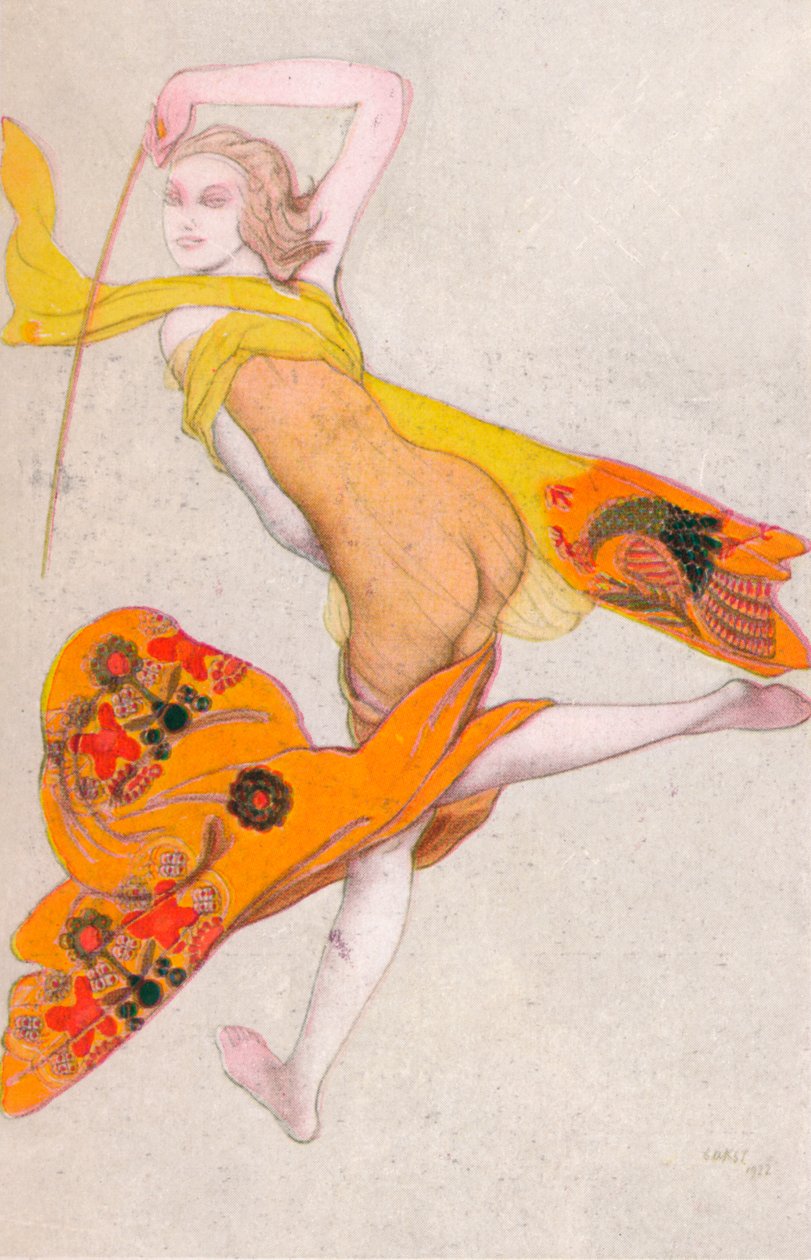 Egy táncoló rabszolga, 1922, 1923 alkotó: Leon Bakst