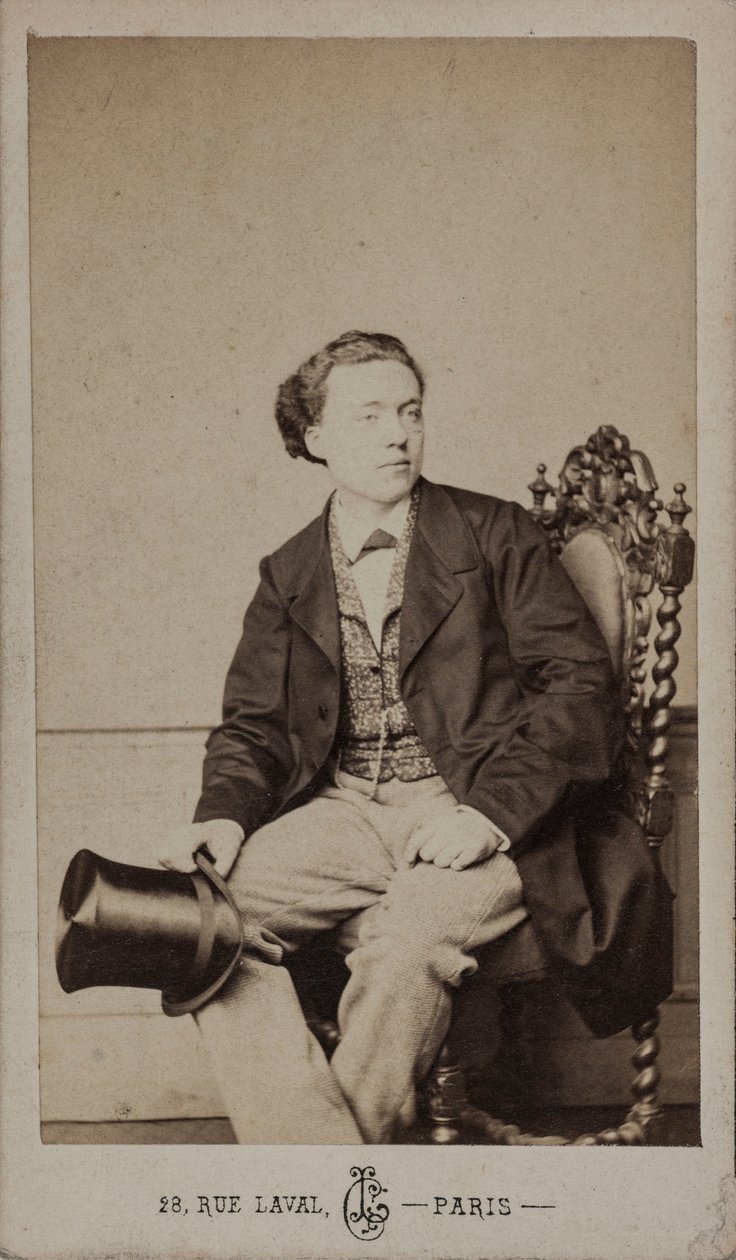 Louis Diémer zeneszerző portréja 1843-1919, c. 1875. alkotó: Leon Cremiere