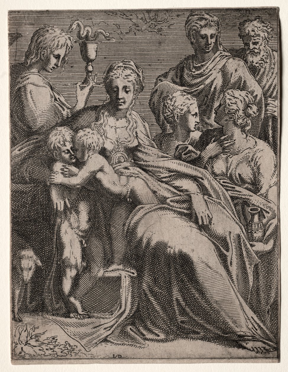Szent beszélgetés, 1540-es évek. alkotó: Leon Davent