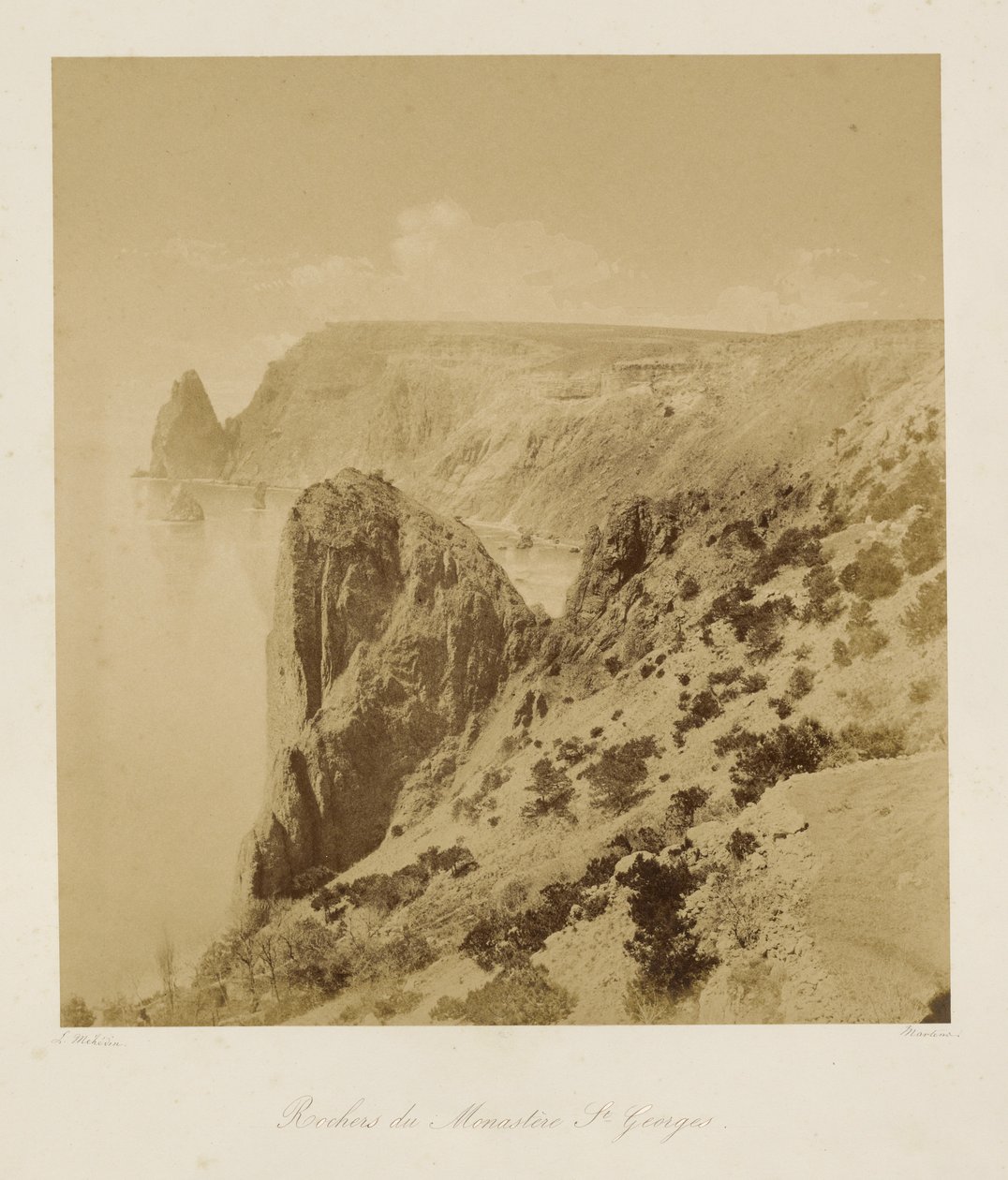 A Szent György-kolostor sziklái (Rochers du Monastere St. Georges) alkotó: Leon Eugéne Méhédin