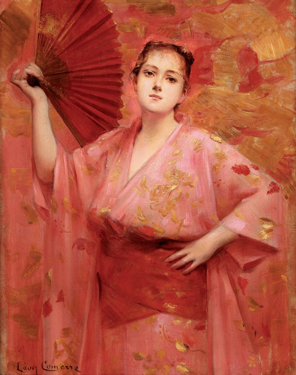 Georges Achille-Fould japán ruhában, 1885 körül. alkotó: Leon Francois Comerre