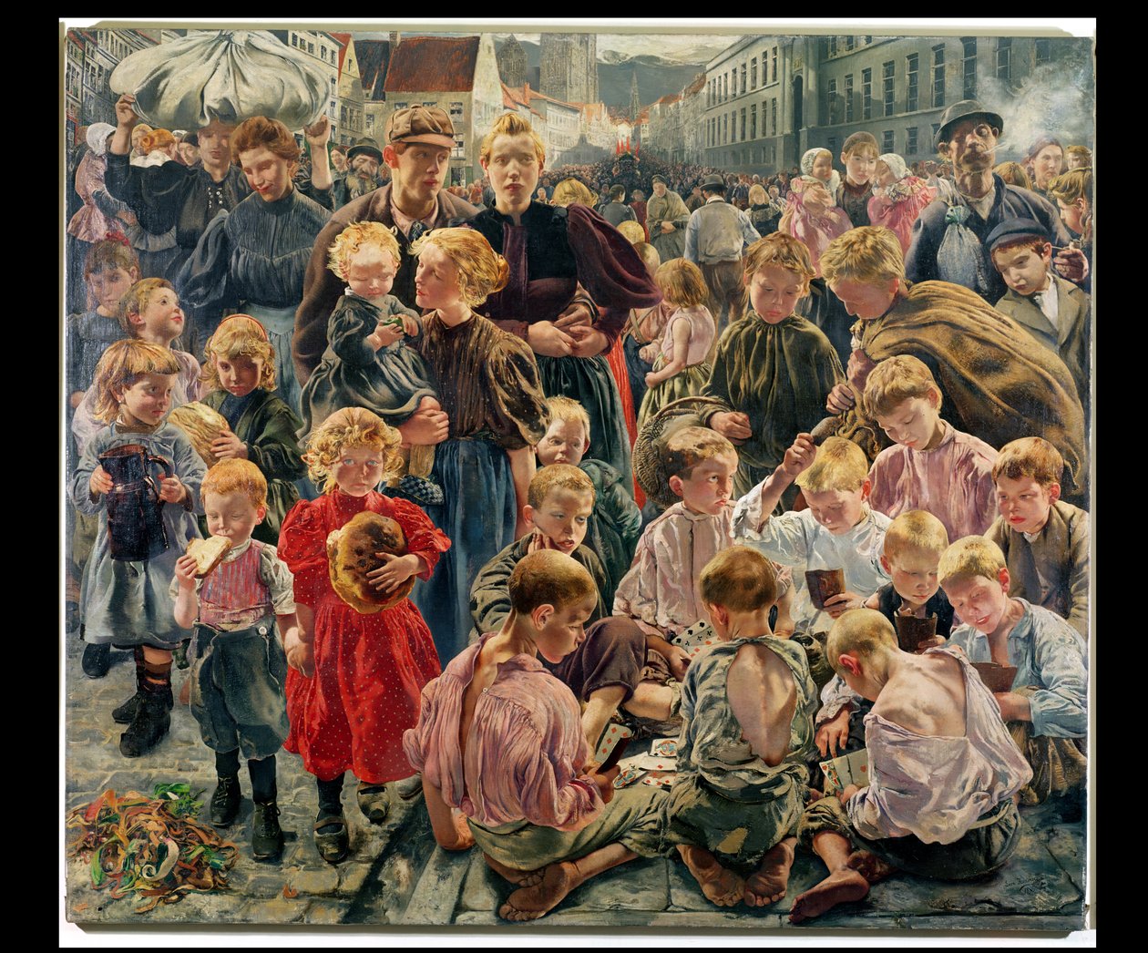 A munkás kora (egy triptichon központi része) alkotó: Leon Henri Marie Frederic