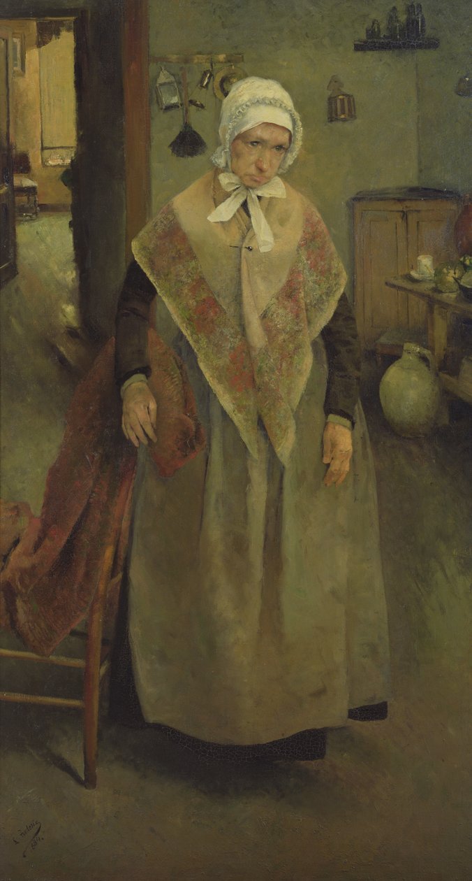 Az idős szolgáló, 1884 alkotó: Leon Henri Marie Frederic