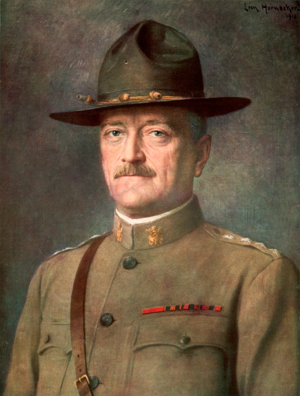 John Joseph „Black Jack” Pershing amerikai tábornok, 1926. alkotó: Leon Hornecker