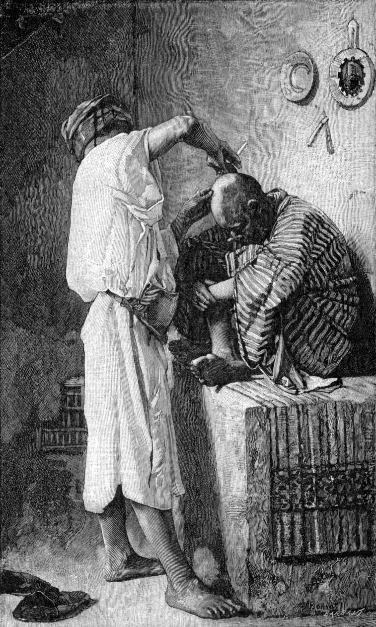 Egy borbély Isztambulban alkotó: Leon Joseph Florentin (after) Bonnat
