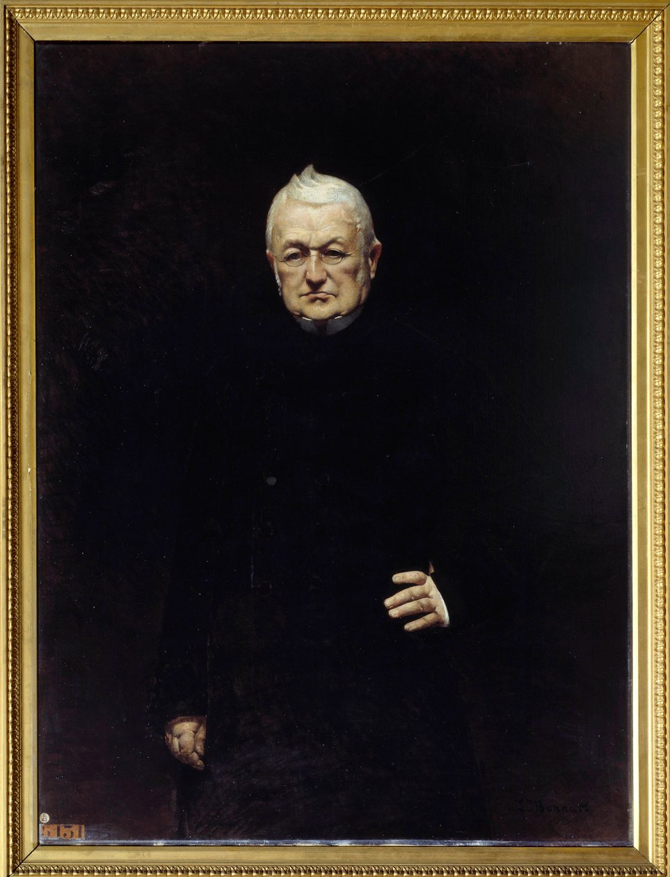 Adolphe Thiers (1797-1877) köztársasági elnök portréja Leon Joseph Bonat (1833-1922) festménye 19. század V. 1,15x0,92 m. alkotó: Leon Joseph Florentin Bonnat