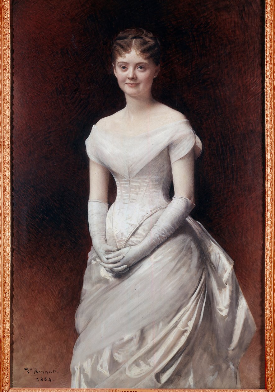 Mademoiselle de Noille portréja Leon Joseph Bonnat (1833-1922) festménye, 1884-es túrák, Szépművészeti Múzeum alkotó: Leon Joseph Florentin Bonnat