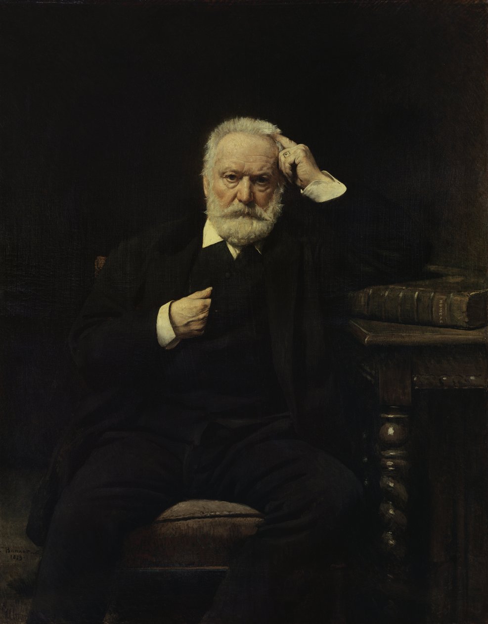 Victor Hugo (1802-85) portréja 1879 alkotó: Leon Joseph Florentin Bonnat