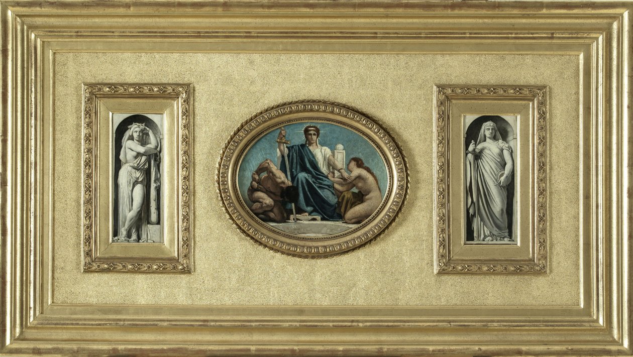Vázlat a párizsi igazságügyi palota számára: (olaj, vászon): La Force, 1873 körül (olaj, vászon) alkotó: Leon Joseph Florentin Bonnat