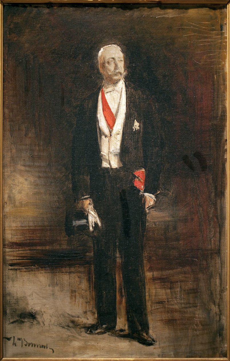 Vázlat Felix Faure elnök (1841-1899) lábképéhez. Leon Bonnat (1833-1922) festménye, olaj, vászon alkotó: Leon Joseph Florentin Bonnat