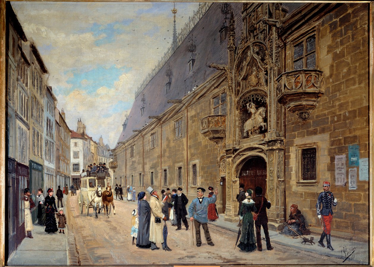 A nancyi hercegi palota helyreáll. Leon Voirin (1833-1887) festménye alkotó: Leon Joseph Voirin