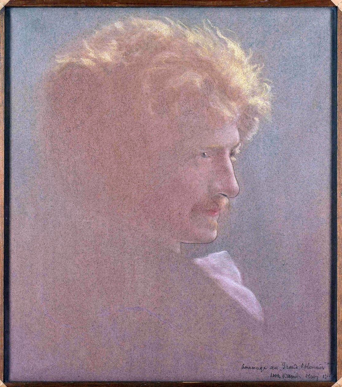 Ignacy Jan Paderewski (1860-1941) portréja (Tisztelgés a Nagy Sark előtt), készítette: Kaufmann, Leon (1872-1933). olajfestmény alkotó: Leon Kamir Kaufman