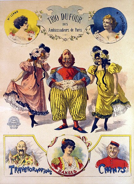 Trio DuFour poszter (színes litó) alkotó: Leon Louis Oury