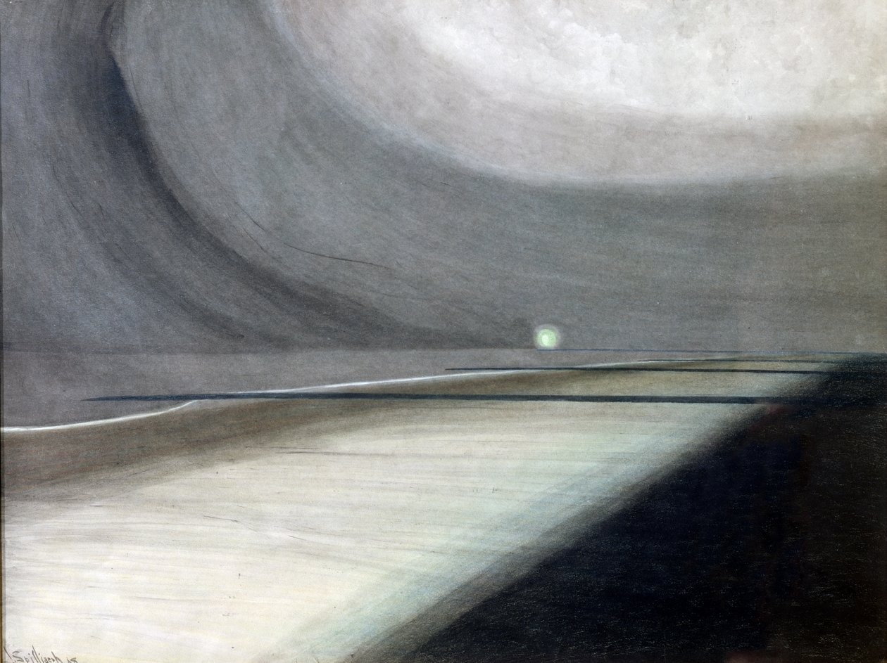 Strand a Holdfényben, a tengeri táj fénnyel alkotó: Leon Spilliaert