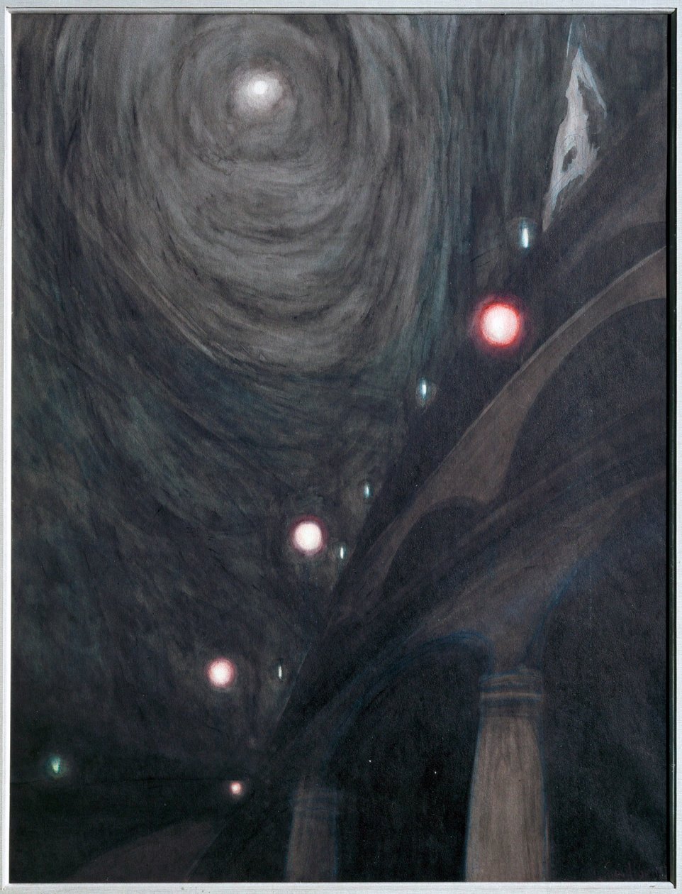 Clair de Lune et Lumieres. Gouache on paper ... (gouache on paper) alkotó: Leon Spilliaert