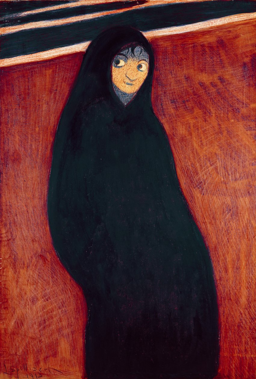 Kapucnis figura alkotó: Leon Spilliaert