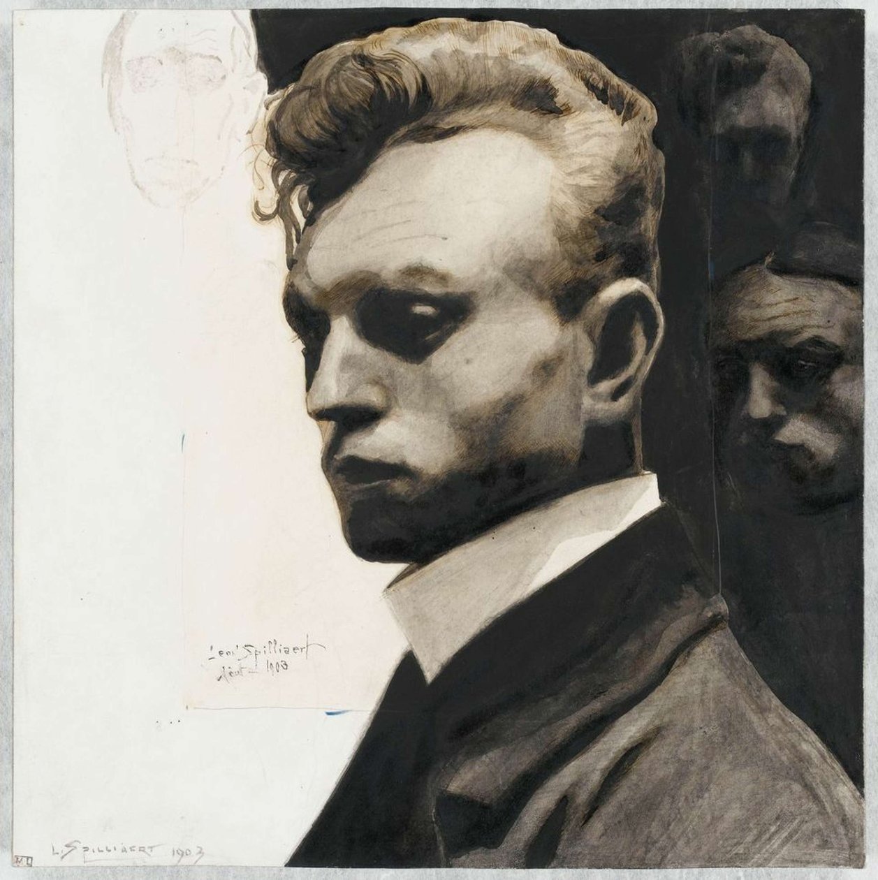Önarckép, 1903. alkotó: Leon Spilliaert