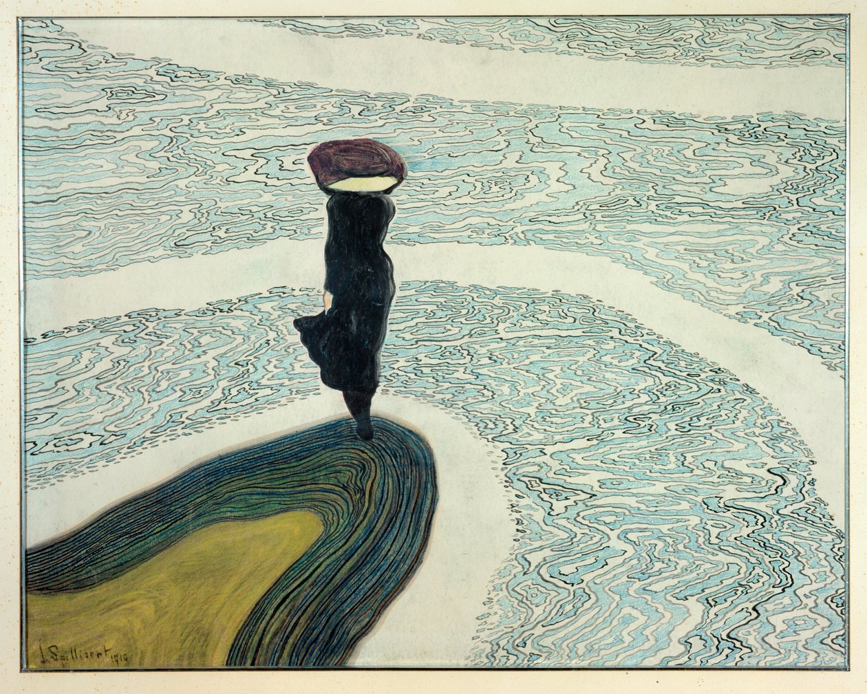 Nő a vízparton alkotó: Leon Spilliaert