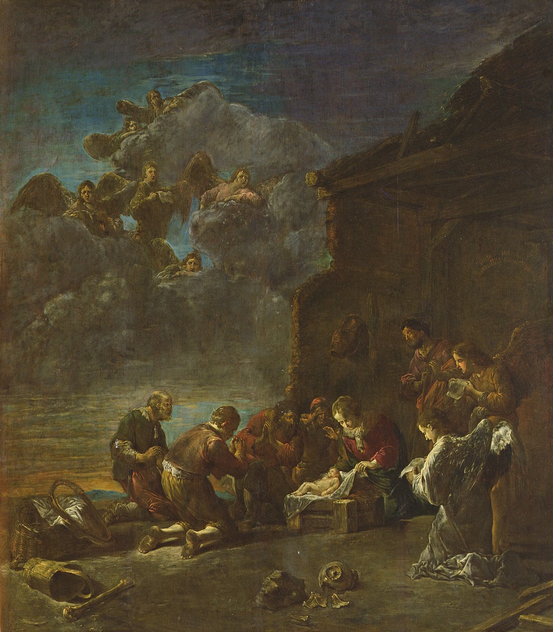 Pásztorok imádása, 1630-40 alkotó: Leonard Bramer