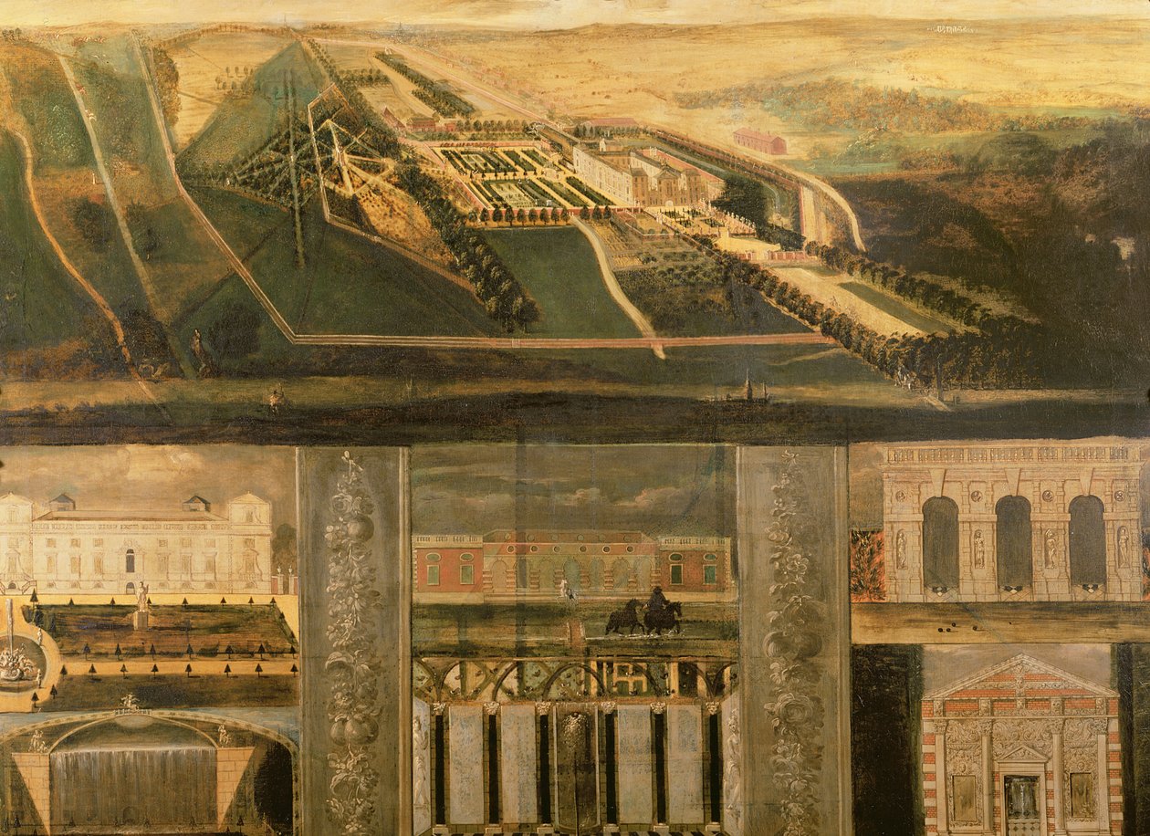 Wilton topográfiai képe, 1710 körül alkotó: Leonard Knyff