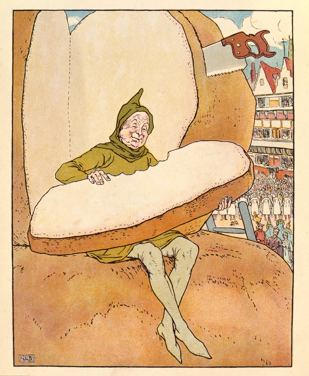 Illusztráció az aranylúdból alkotó: Leonard Leslie Brooke