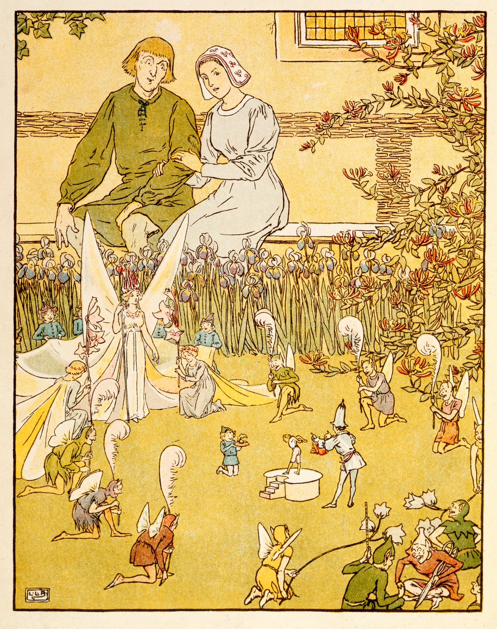 Illusztráció Tom Thumbtól alkotó: Leonard Leslie Brooke