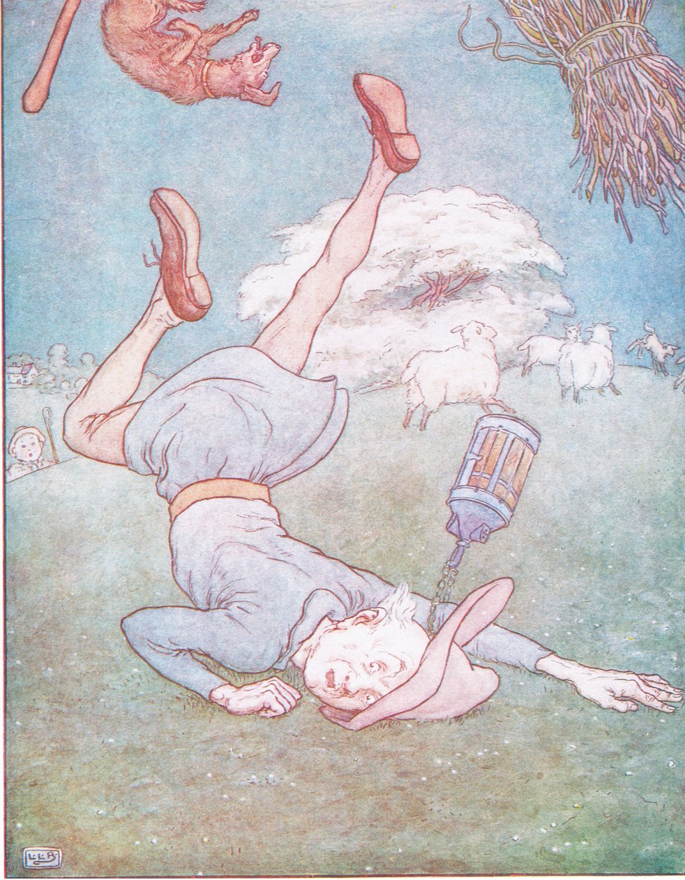 A holdbéli ember lezuhant... alkotó: Leonard Leslie Brooke