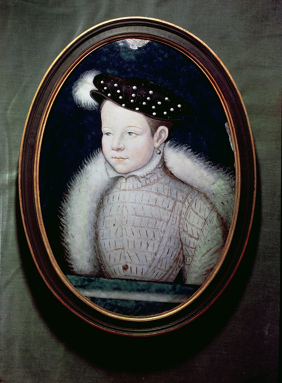 II. Ferenc (1544-60) mint Franciaország dauphinája, 1560 körül (olaj, zománc) alkotó: Leonard Limosin