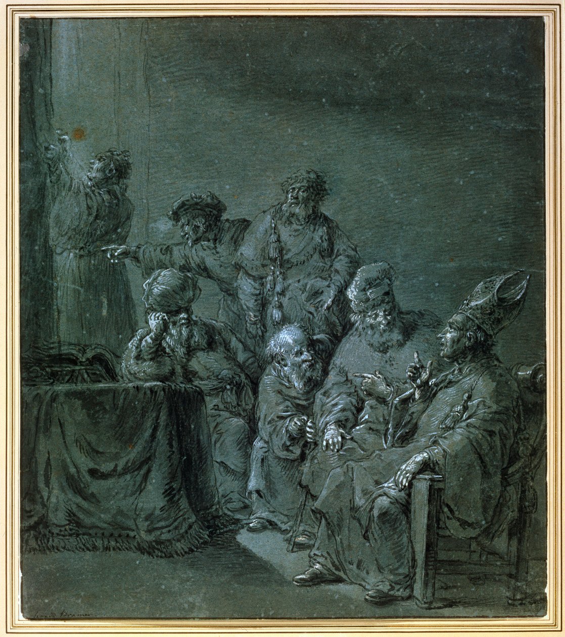 Bibliai téma, 17. század. alkotó: Leonard Bramer