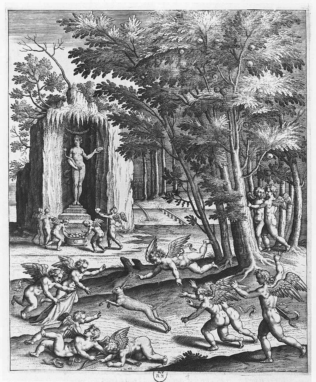 Amor", Blaise de Vigenère "Les Images ou Tableaux de Platte Peinture des Deux Philostrates Sophistes Grecs" című művének táblája, 1615. alkotó: Leonard Gaultier