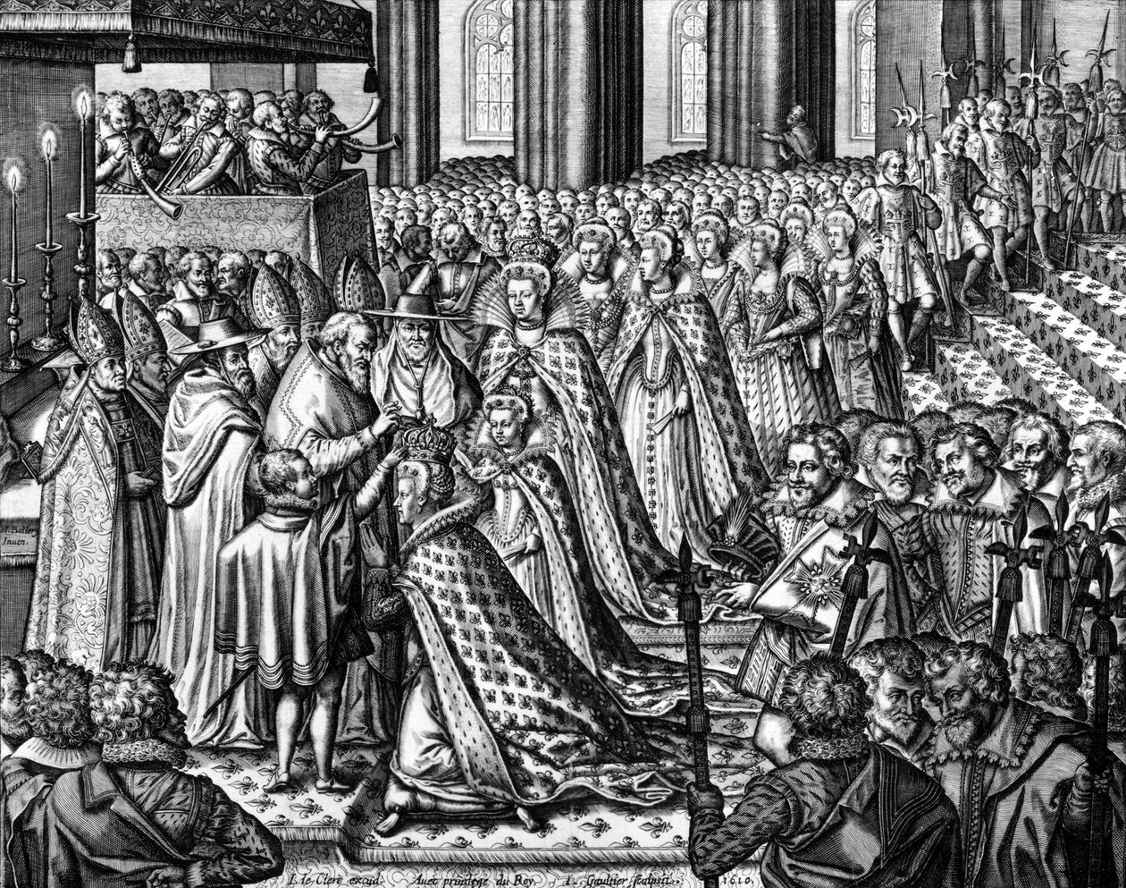 Marie de Medicis francia királynő koronázása május 13-án alkotó: Leonard Gaultier