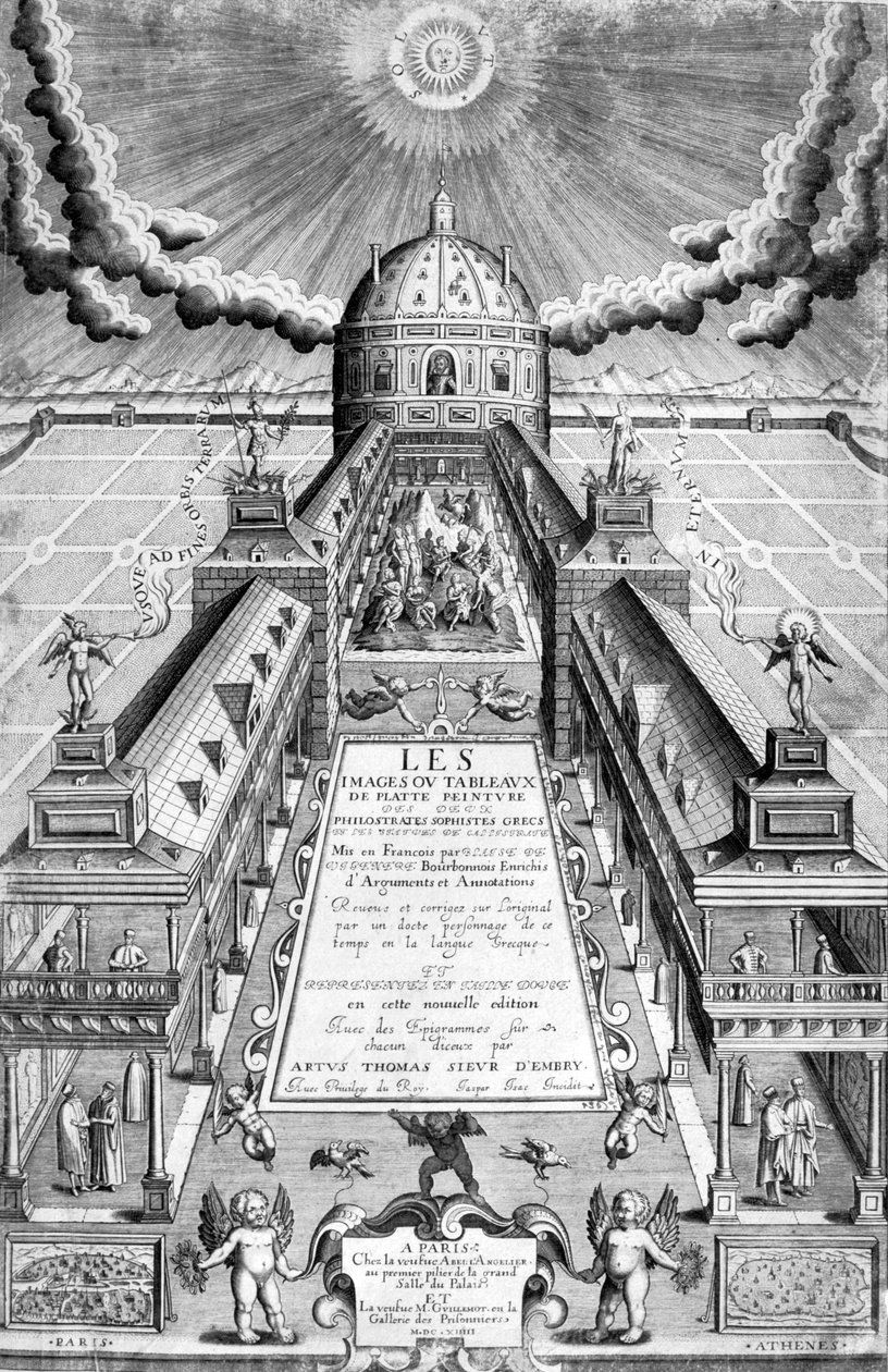 A Les Images .. Of the Two Philostrates címlapja, 1615 alkotó: Leonard Gaultier
