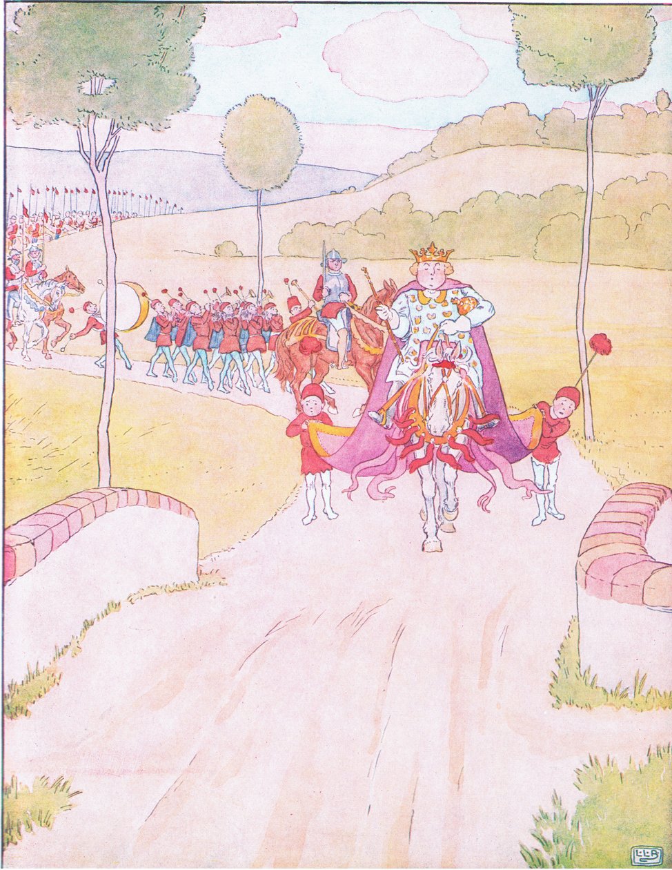 A király minden lova és minden embere, nem tudta újra összerakni Humpty-t. alkotó: Leonard Leslie Brooke