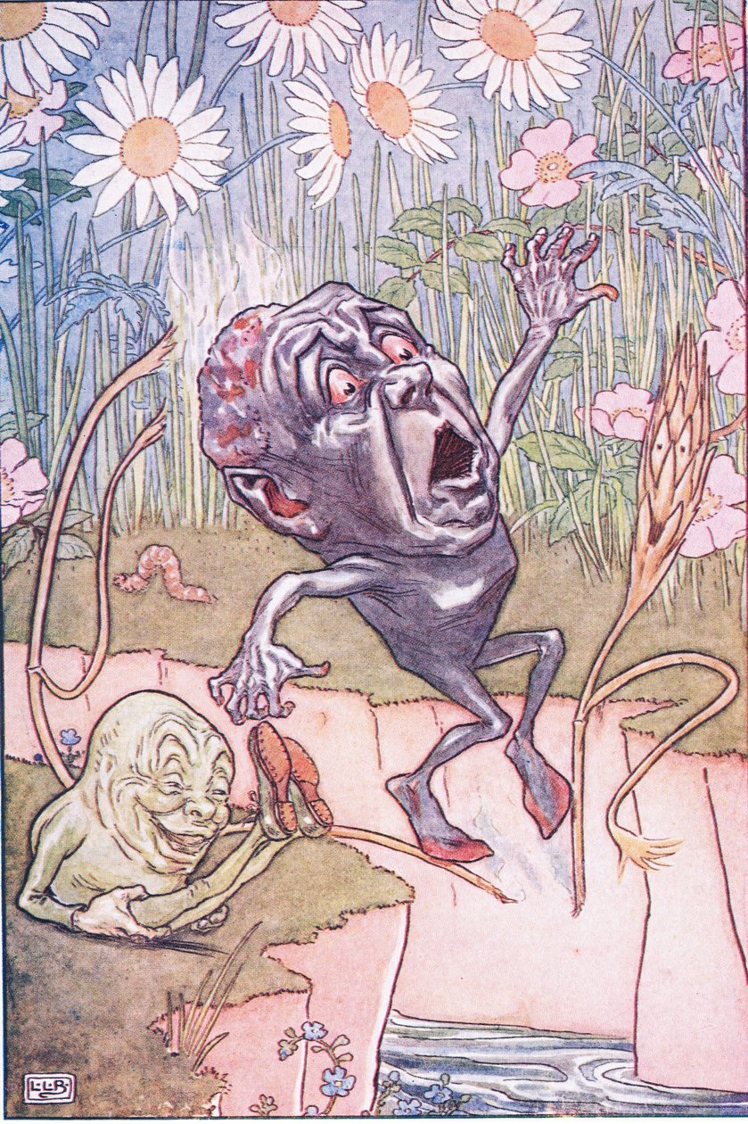 A szalma, a szén és a bab, 1920-as évek alkotó: Leonard Leslie Brooke