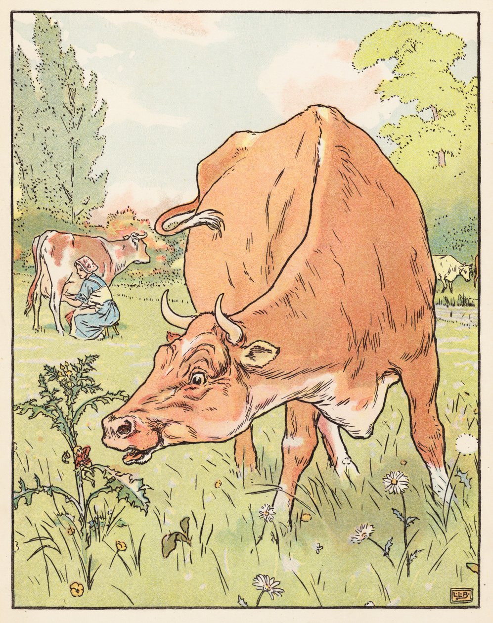 Tom Thumb (színes litográfia) alkotó: Leonard Leslie Brooke