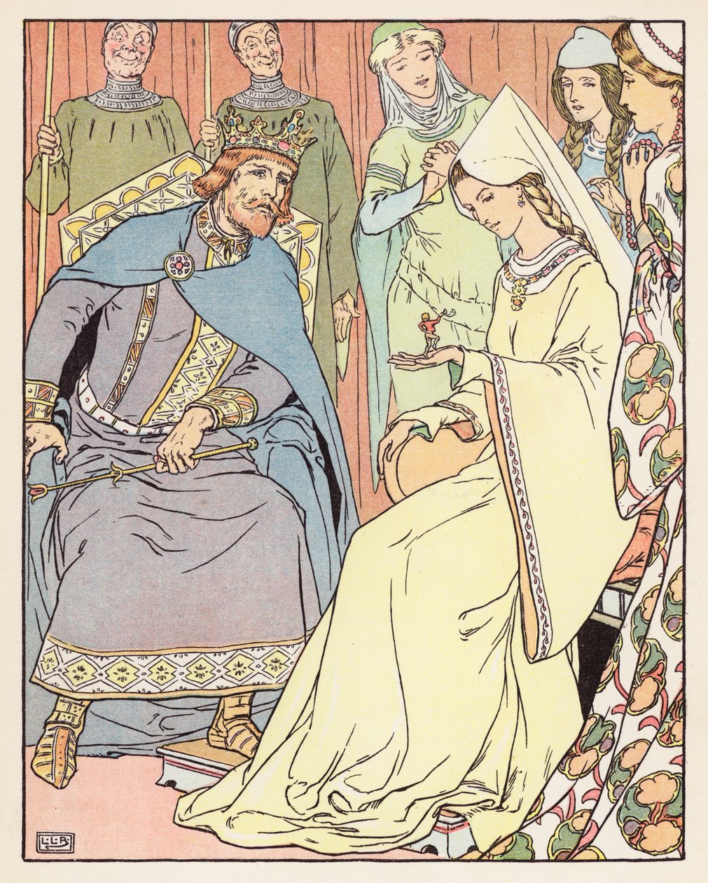 Tom Thumb (színes litográfia) alkotó: Leonard Leslie Brooke