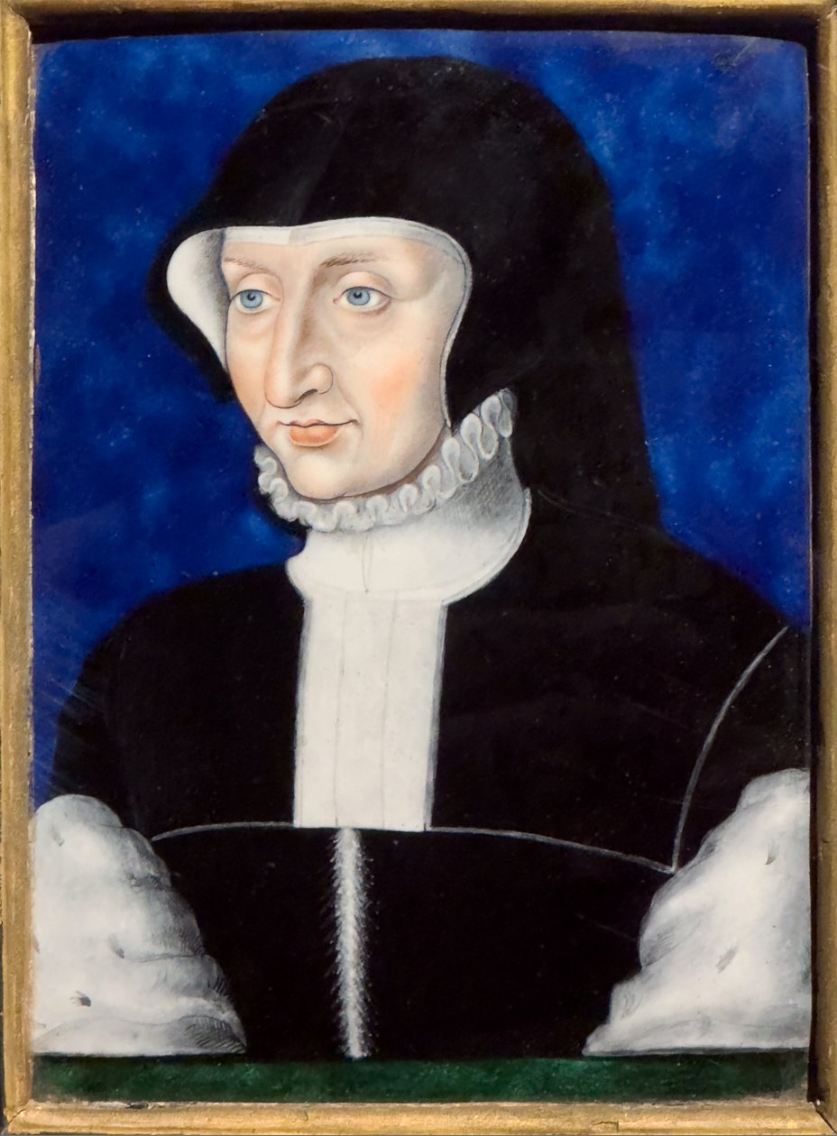 Antoinette de Bourbon, 1567 körül (Polikróm zománc rézre)Écouen, Musée national de la Renaissance alkotó: Leonard Limosin