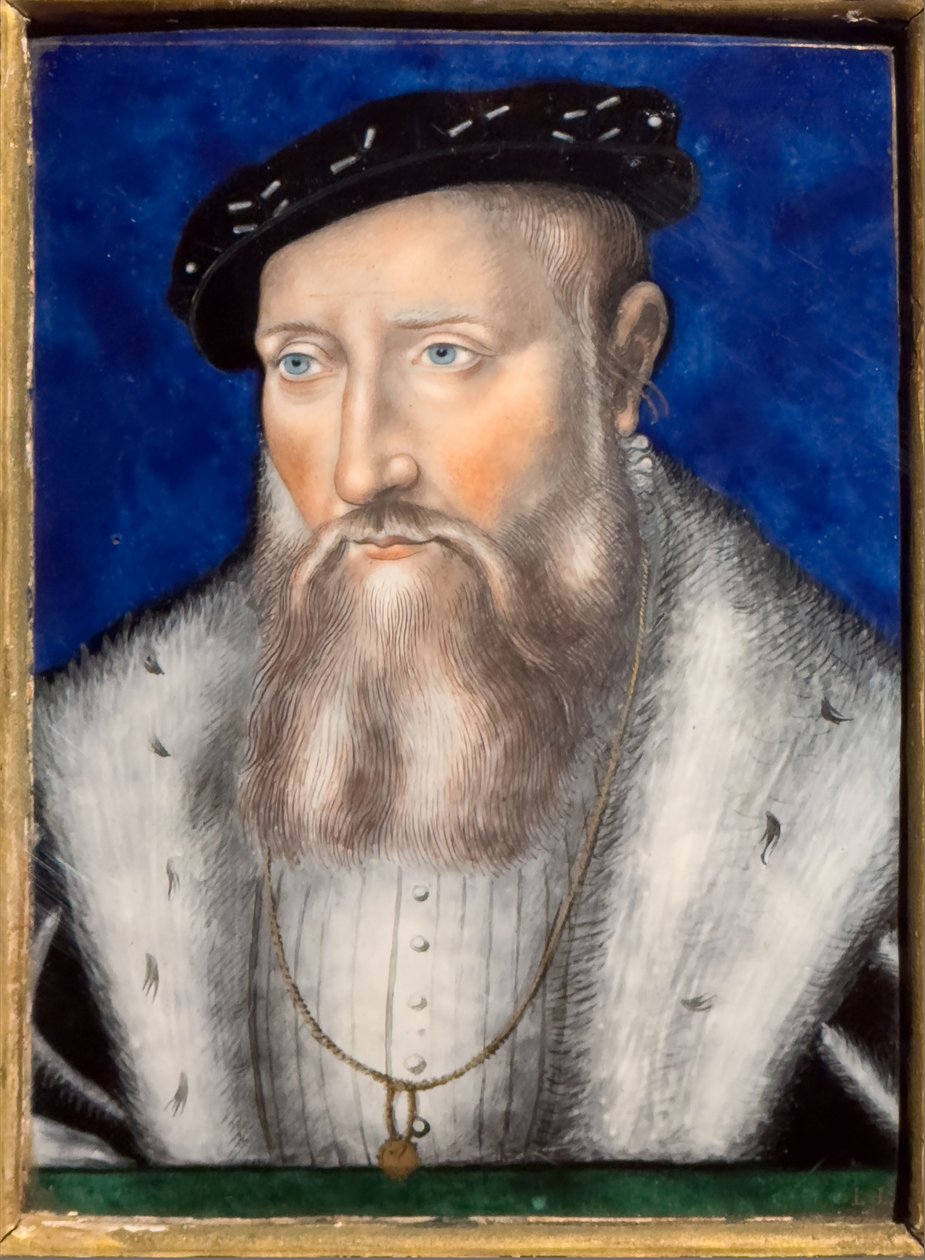 Claude de Guise, 1567 körül (Polikróm zománc rézre) alkotó: Leonard Limosin