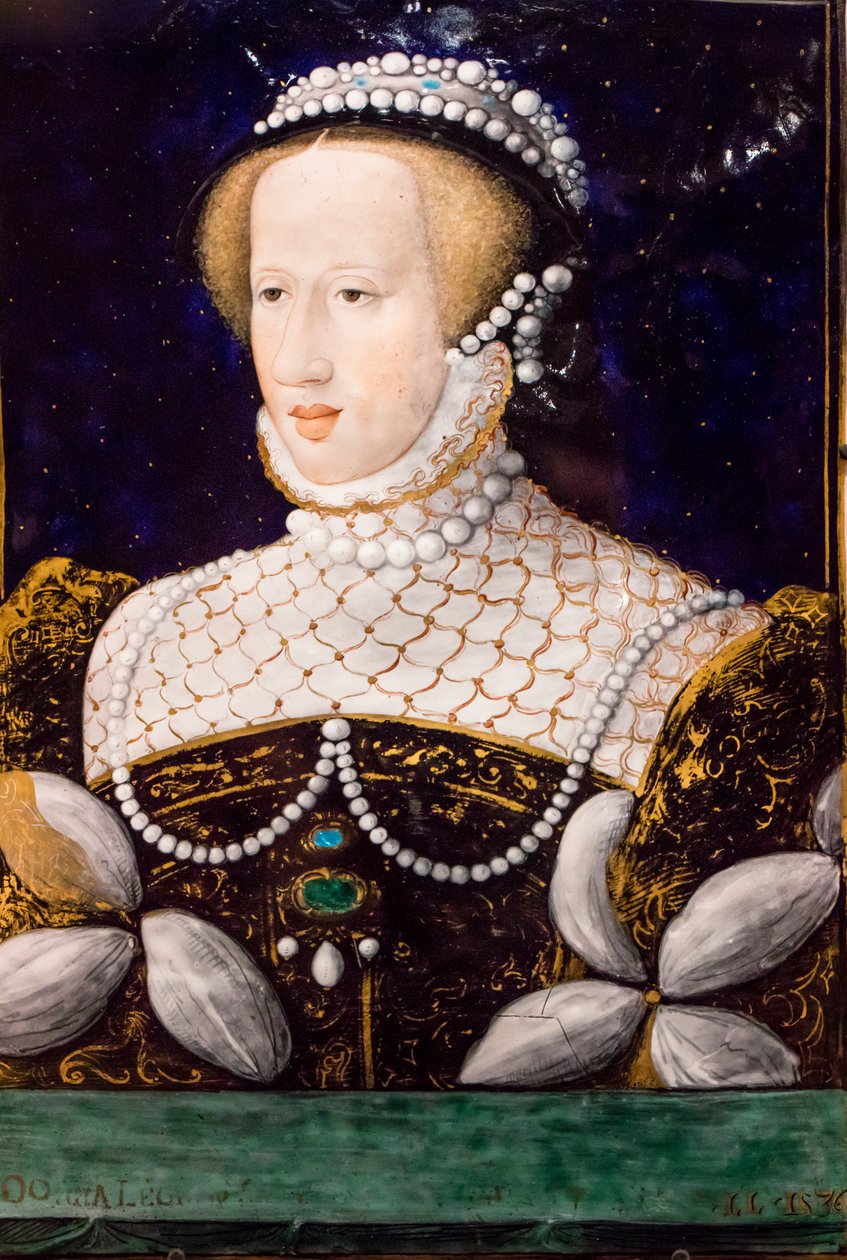 Habsburg Eleonóra, Limoges,1560 (Zománc rézre) alkotó: Leonard Limosin