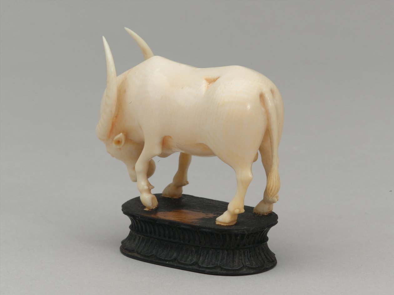 Fekete püspök, sakkfigura, India, 1820 körül alkotó: Leonard Limousin