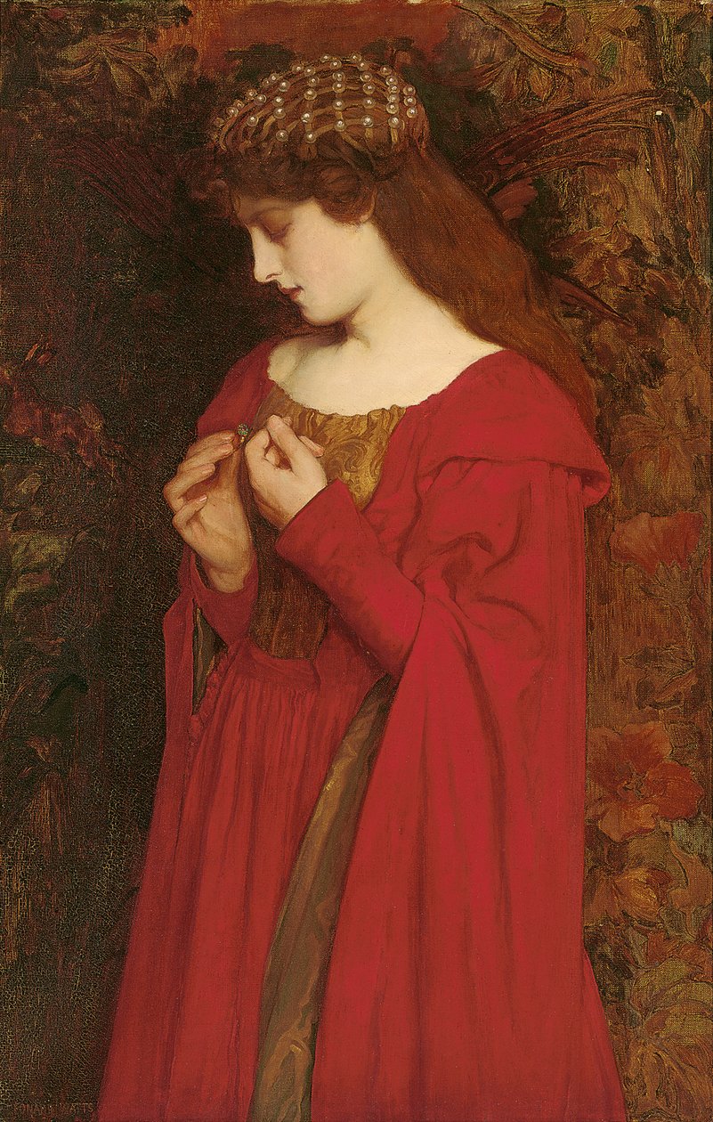 A jegyesek (olaj, vászon) alkotó: Leonard T. Watts